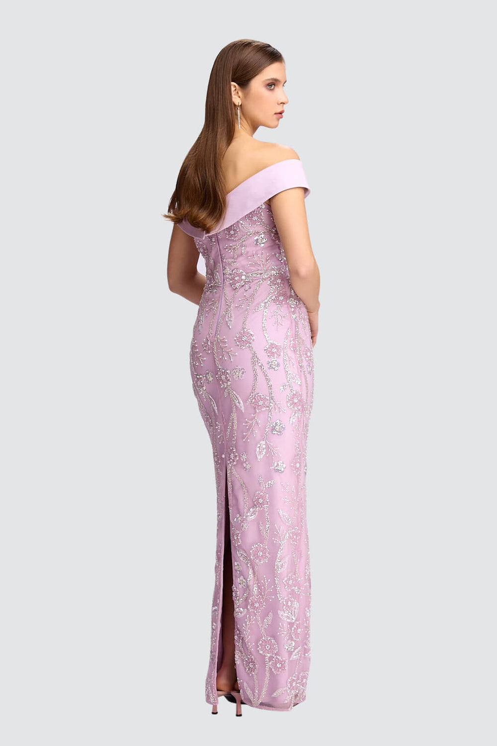 Off-Shoulder Embellished Gown-1
