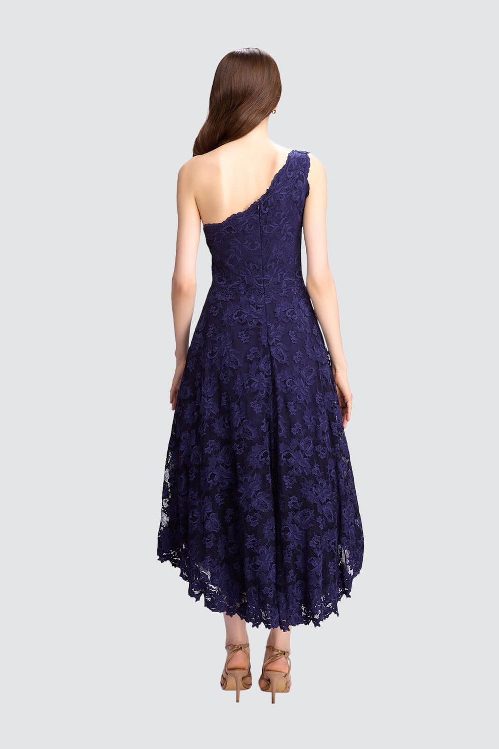 Elegance Asymmetrical Lace Dress-1