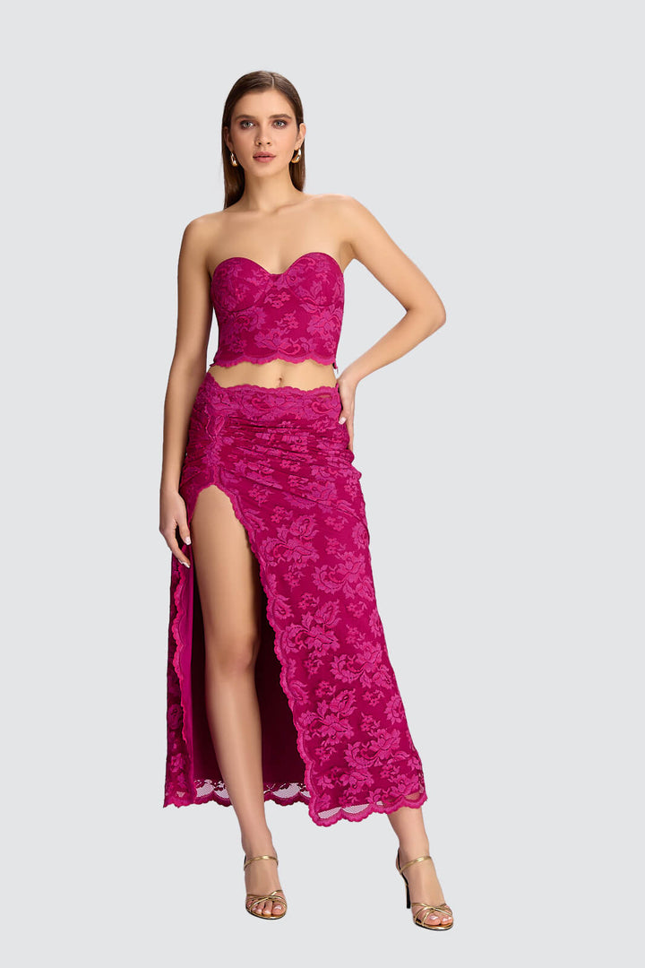 Strapless Crop Top-2