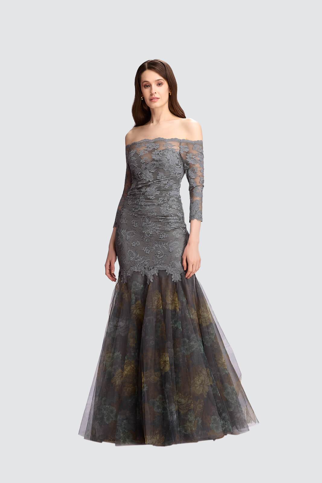 Ethereal Grace Off-Shoulder Gown-0