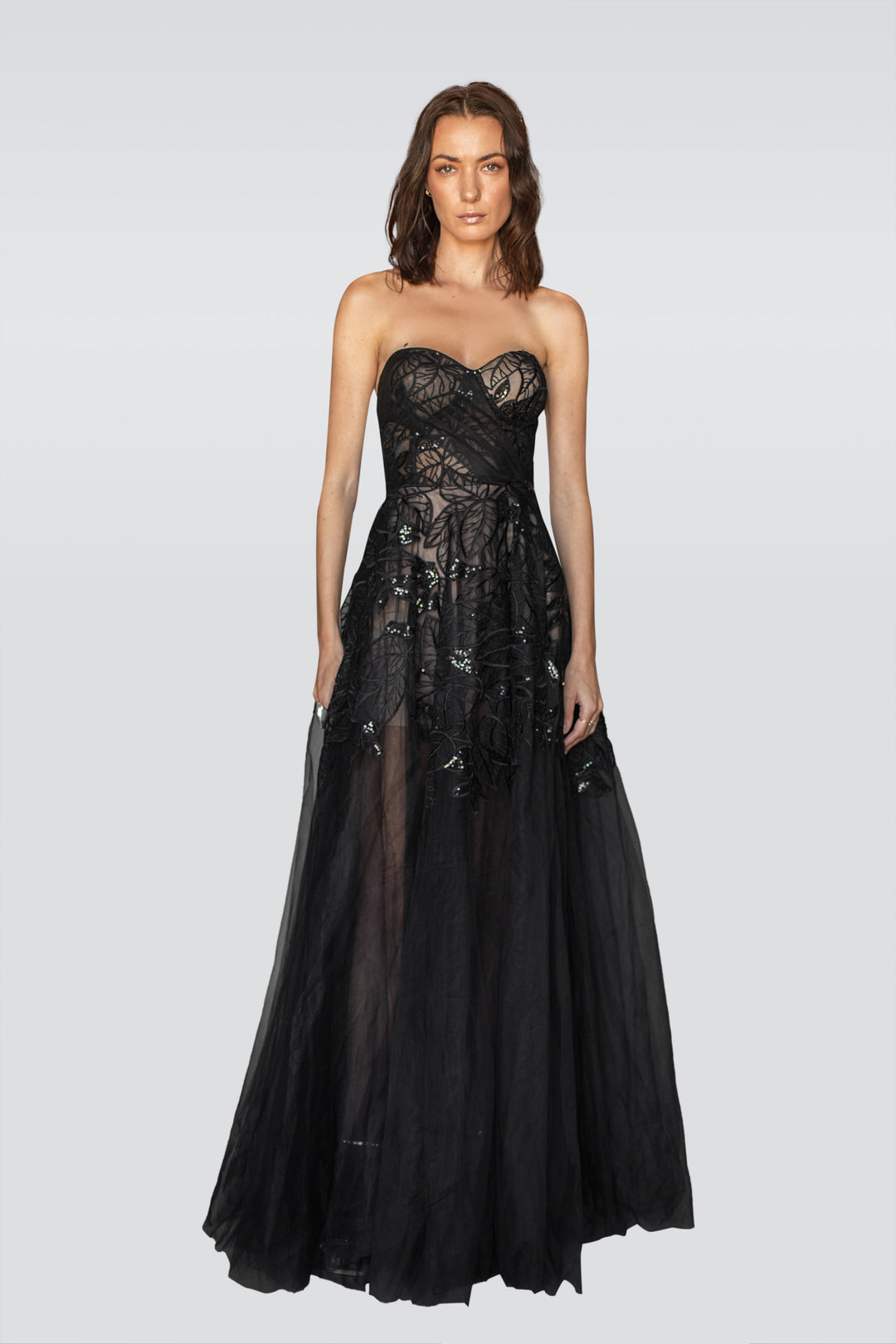 Nightflora Strapless Couture Gown-0