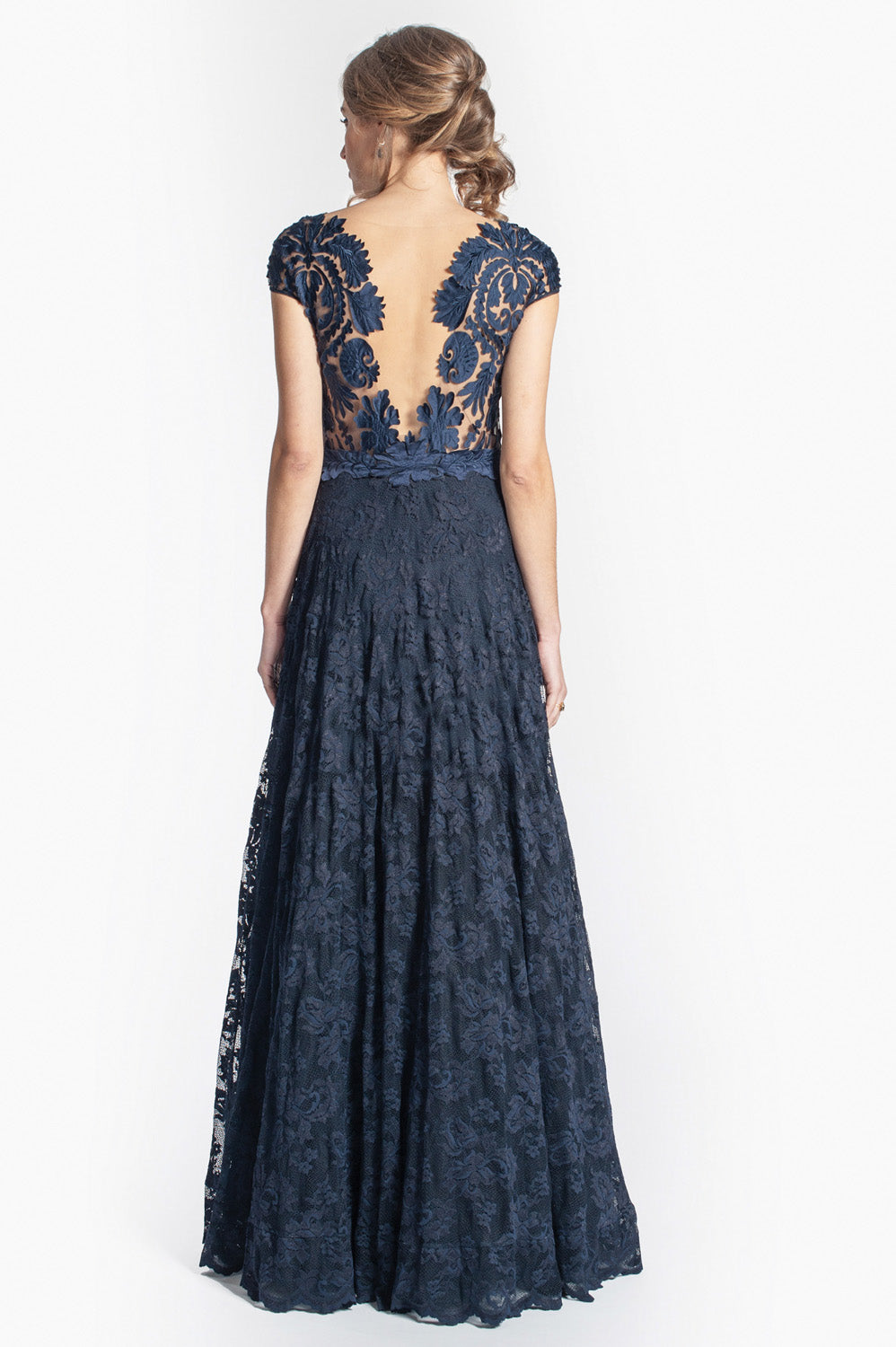 Night Blue A-Line Gown-1