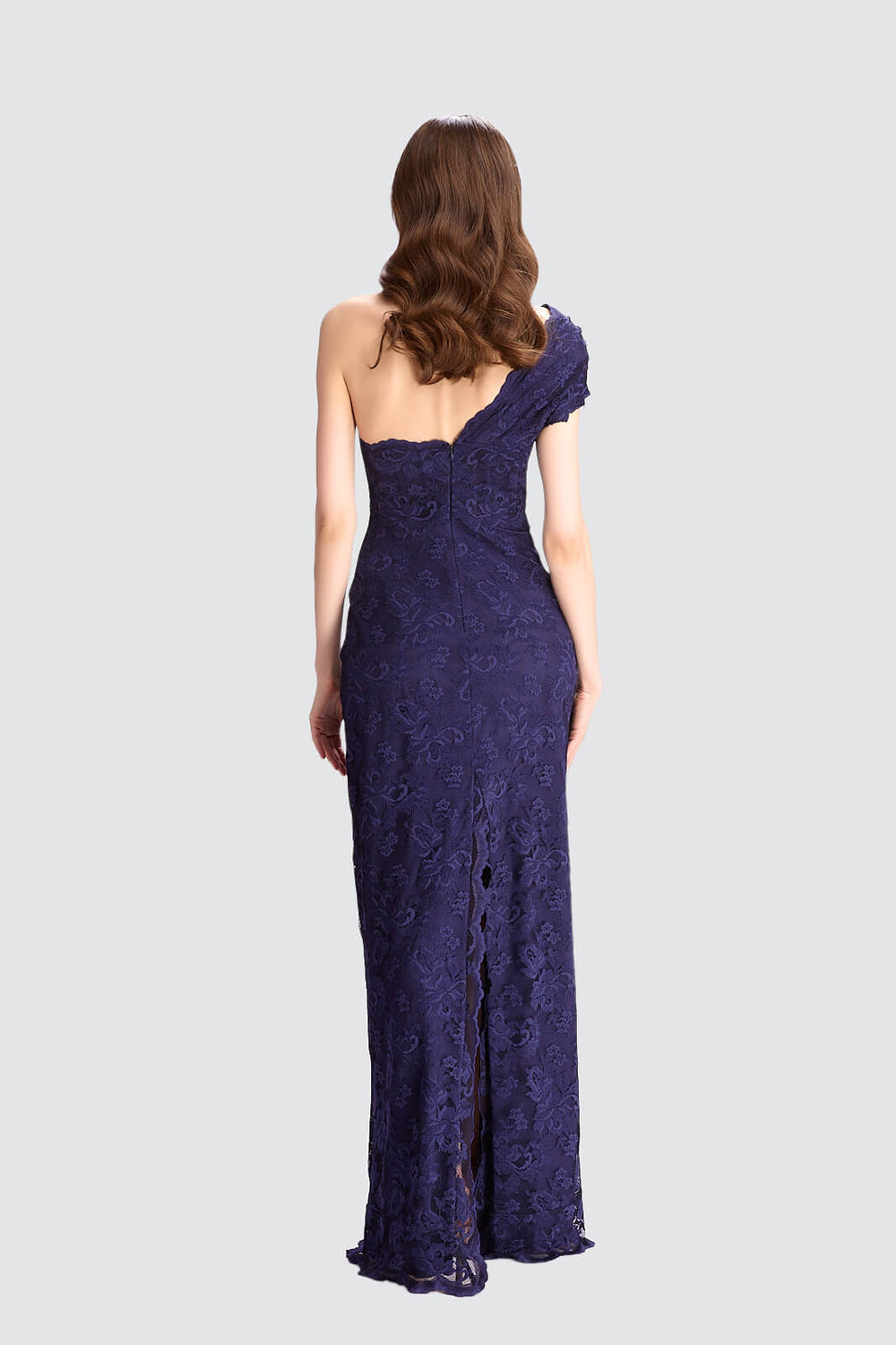 One-Shoulder Lace Gown-1