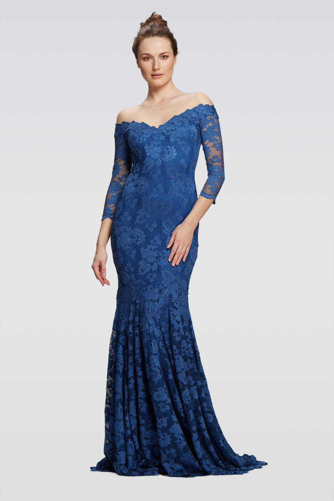 Off-Shoulder Long Gown-0