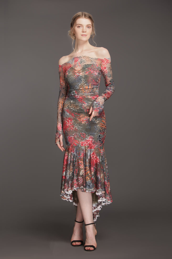 Mermaid skirt cocktail dress-0