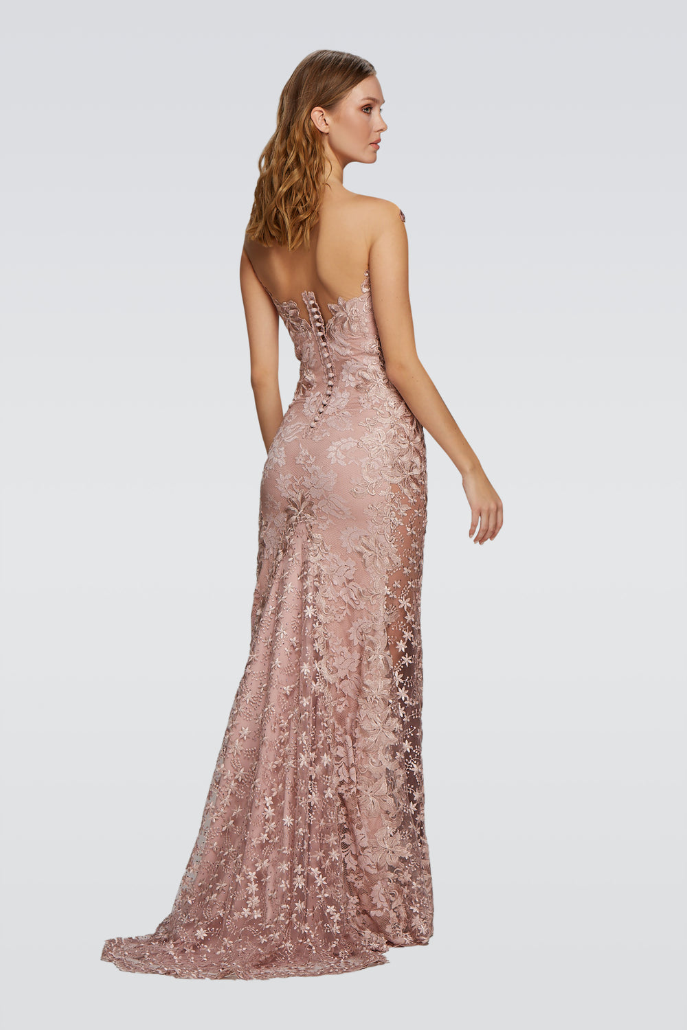 Soft Pink Mermaid Couture Gown-1