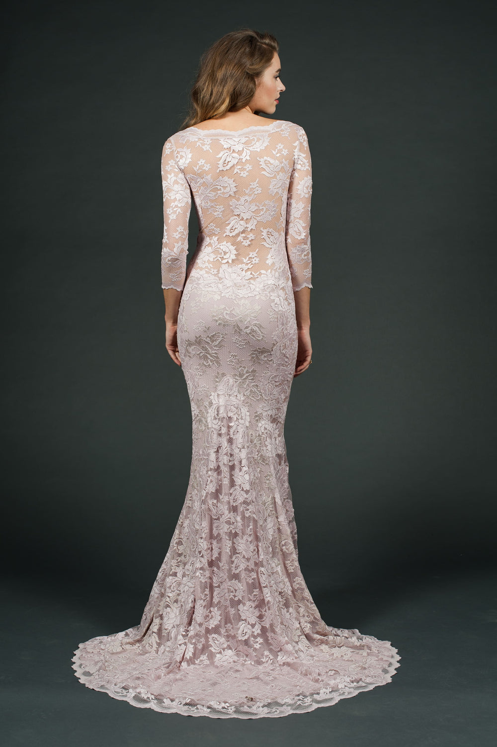Elegant Lace Evening Gown-1