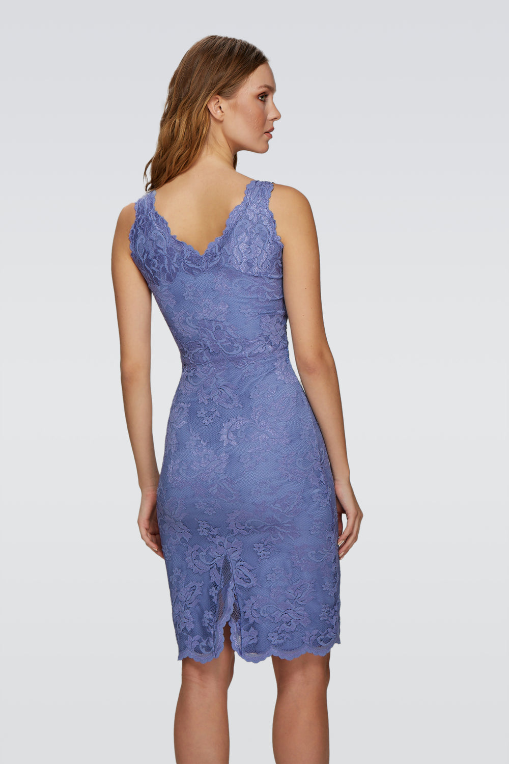 Deep Neckline Cocktail Dress-1