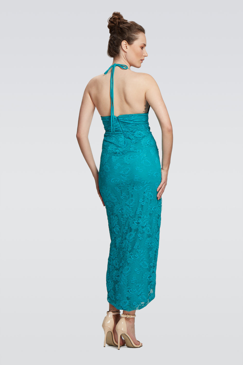 String Haltered Dress-1