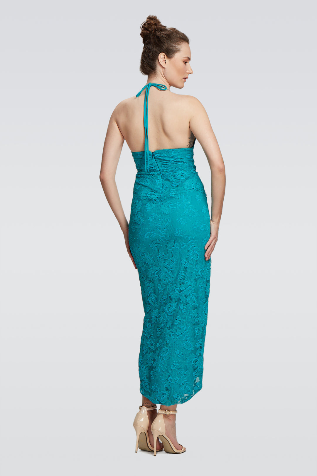 String Haltered Dress-1