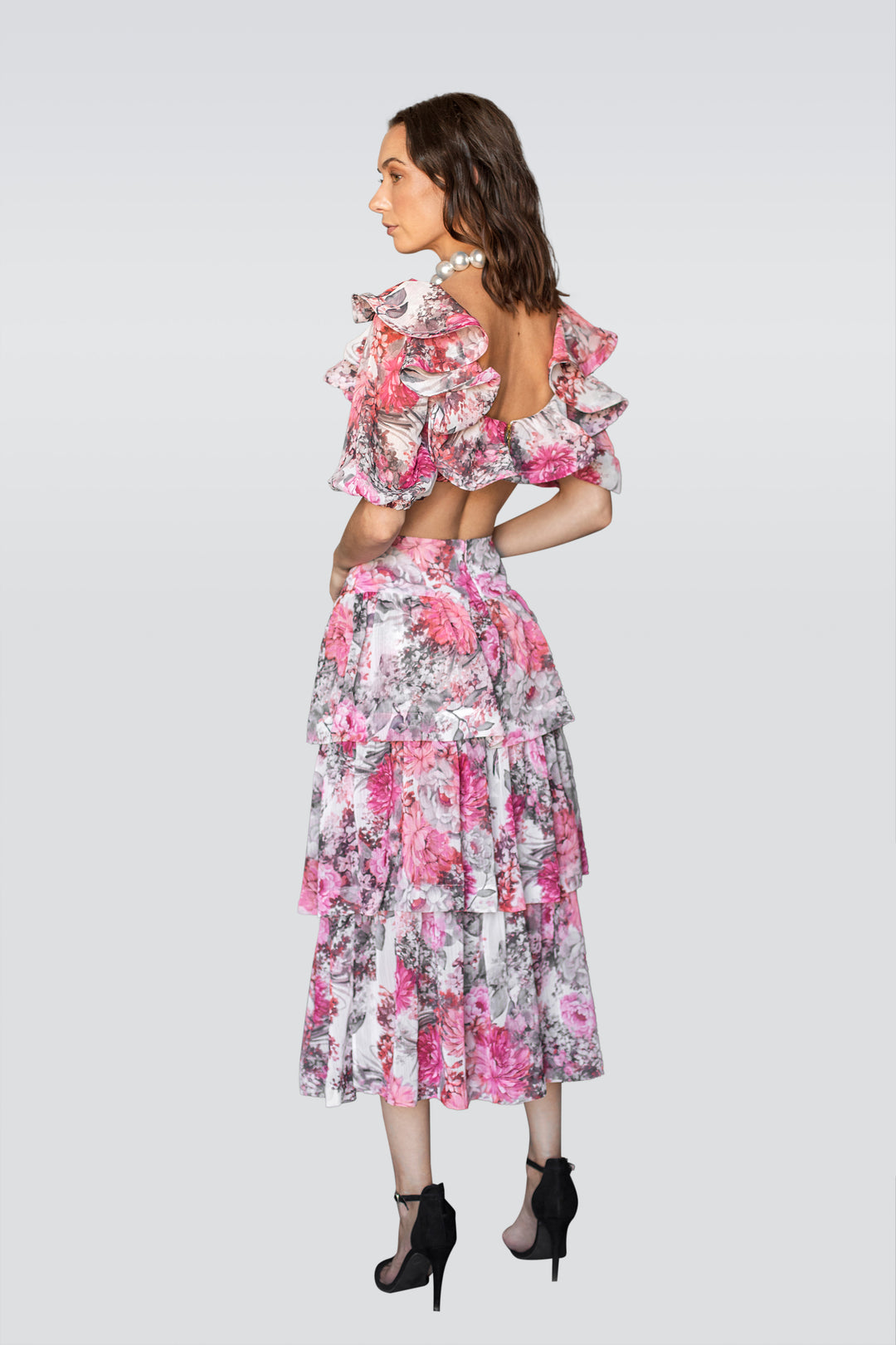 Puffy Sleeves Floral Top-1