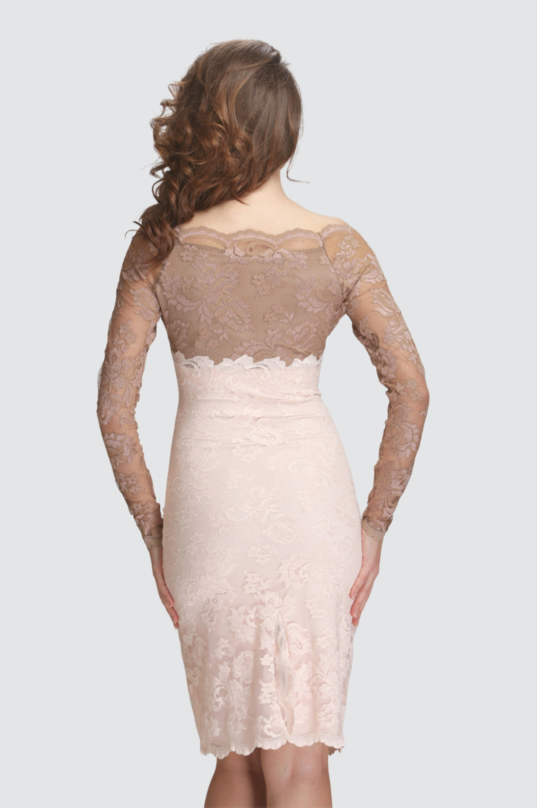 Deep Neck Ruched Waist Dress