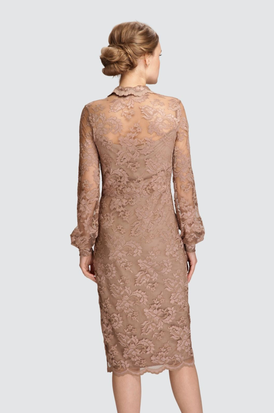 Scallop Button Dress