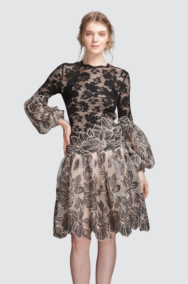 Leaf Flare Dress
