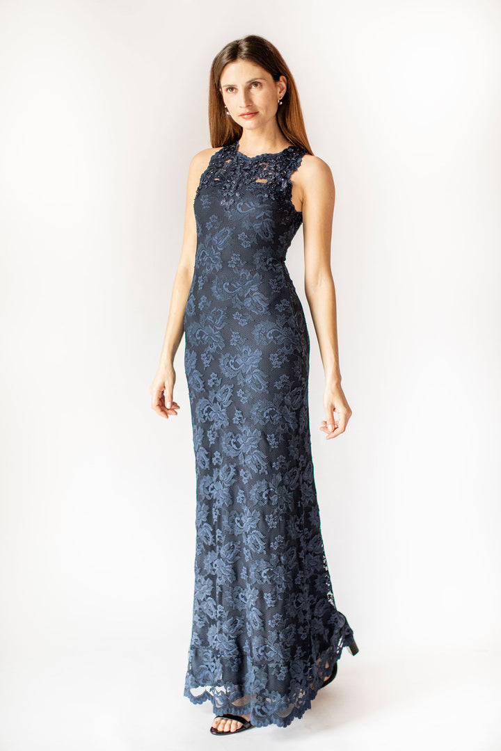 Lace Elegance Sheath Gown