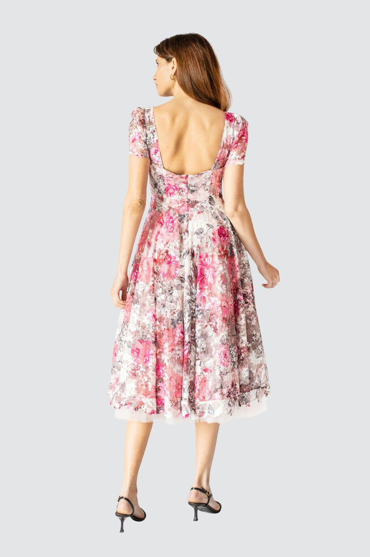 Magenta Sweetheart A-line Dress