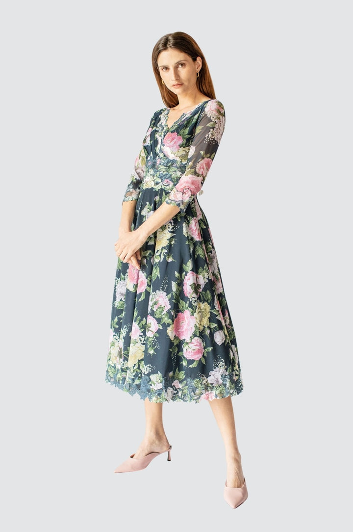 Pink Peony A-line Dress