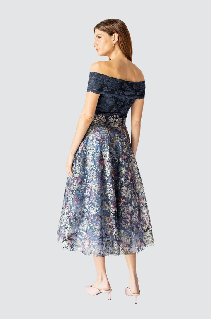 Modern Romantic Off-Shoulder Dress