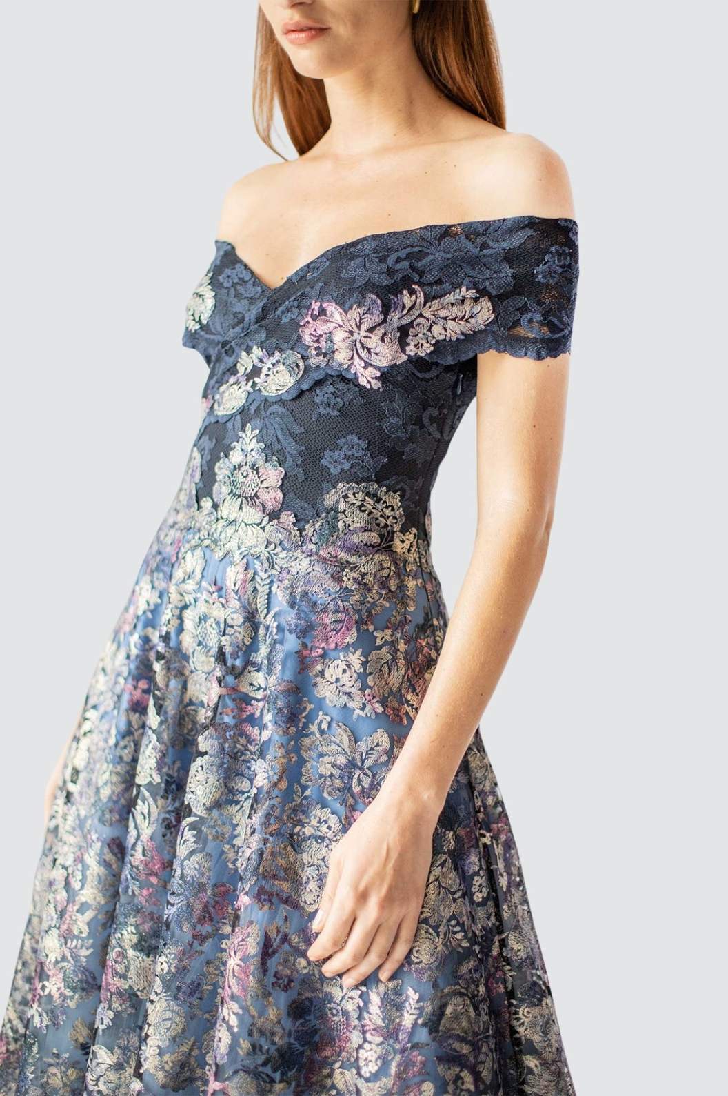 Modern Romantic Off-Shoulder Dress