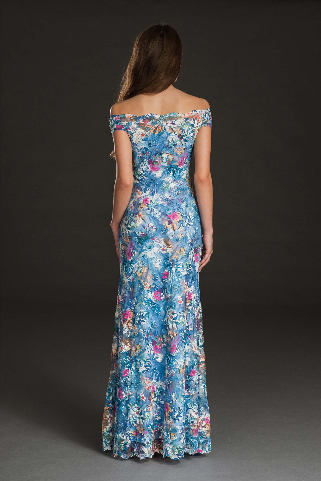 Off-shoulder long classic gown