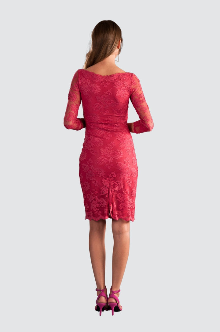 Classic V-neck Lace Dress