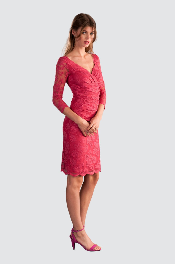 Classic V-neck Lace Dress