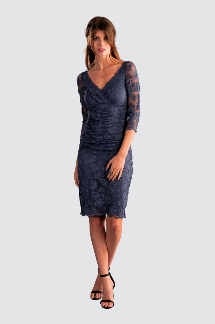 Classic V-neck Lace Dress