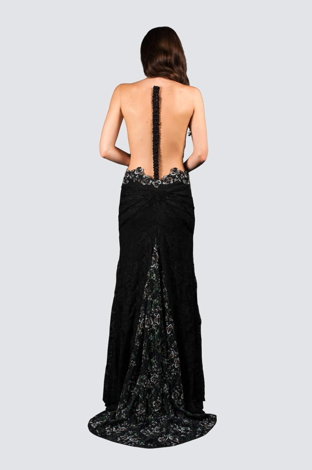 Black Ocean Mermaid Gown