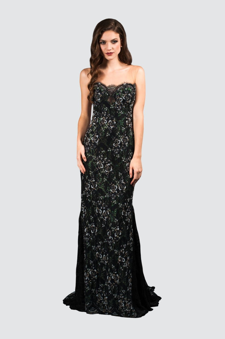Black Ocean Mermaid Gown