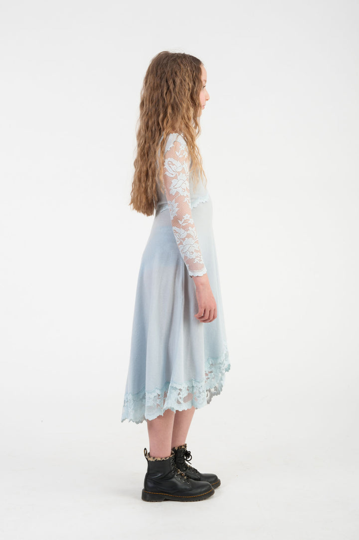 Cashmere & Lace Blue Dress-4