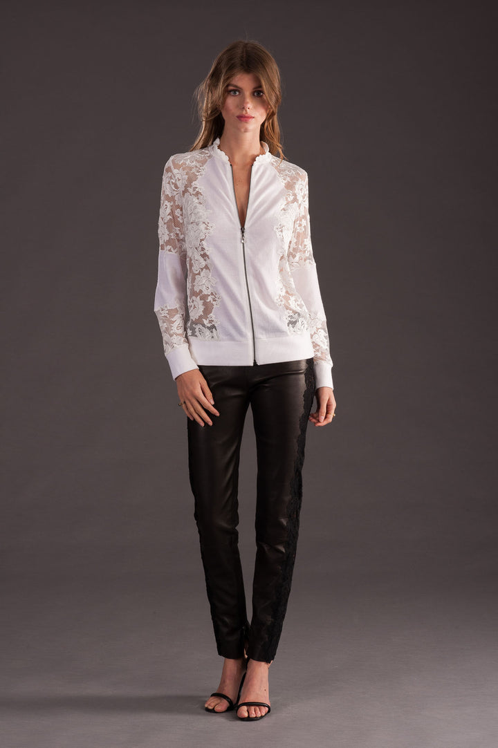 White Lace & Cashmere Bomber-2