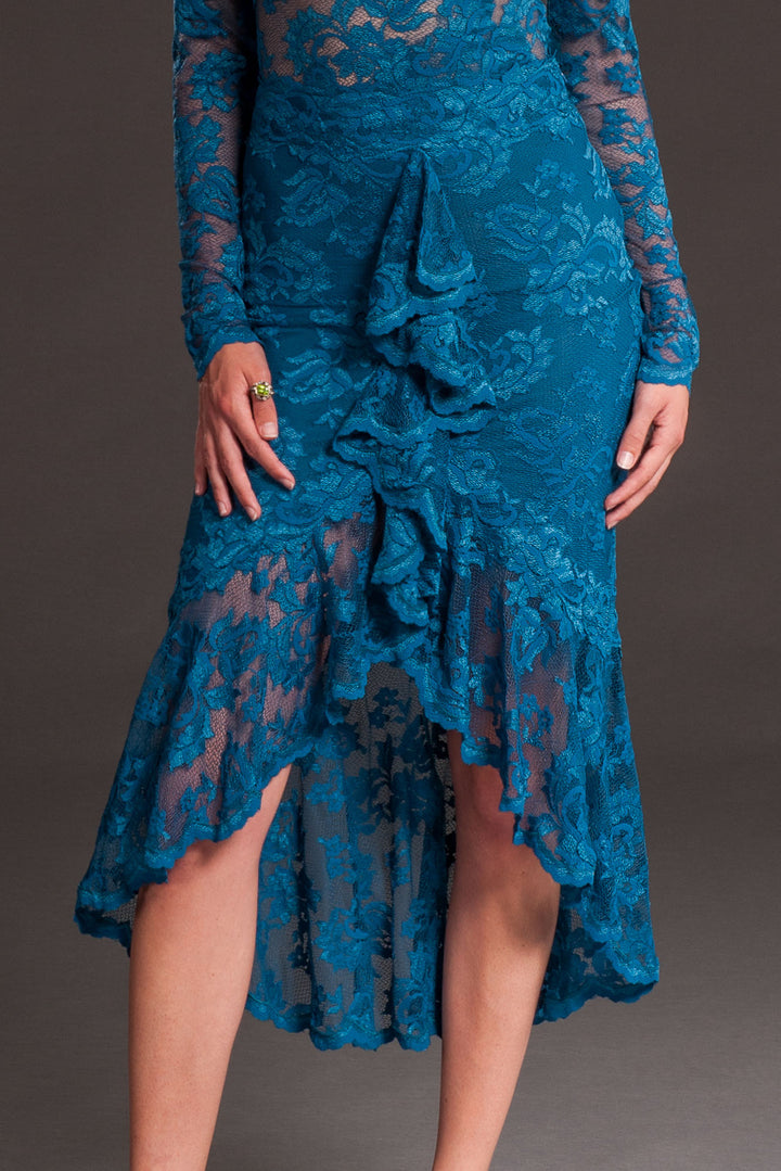 Blue Lace Skirt-2