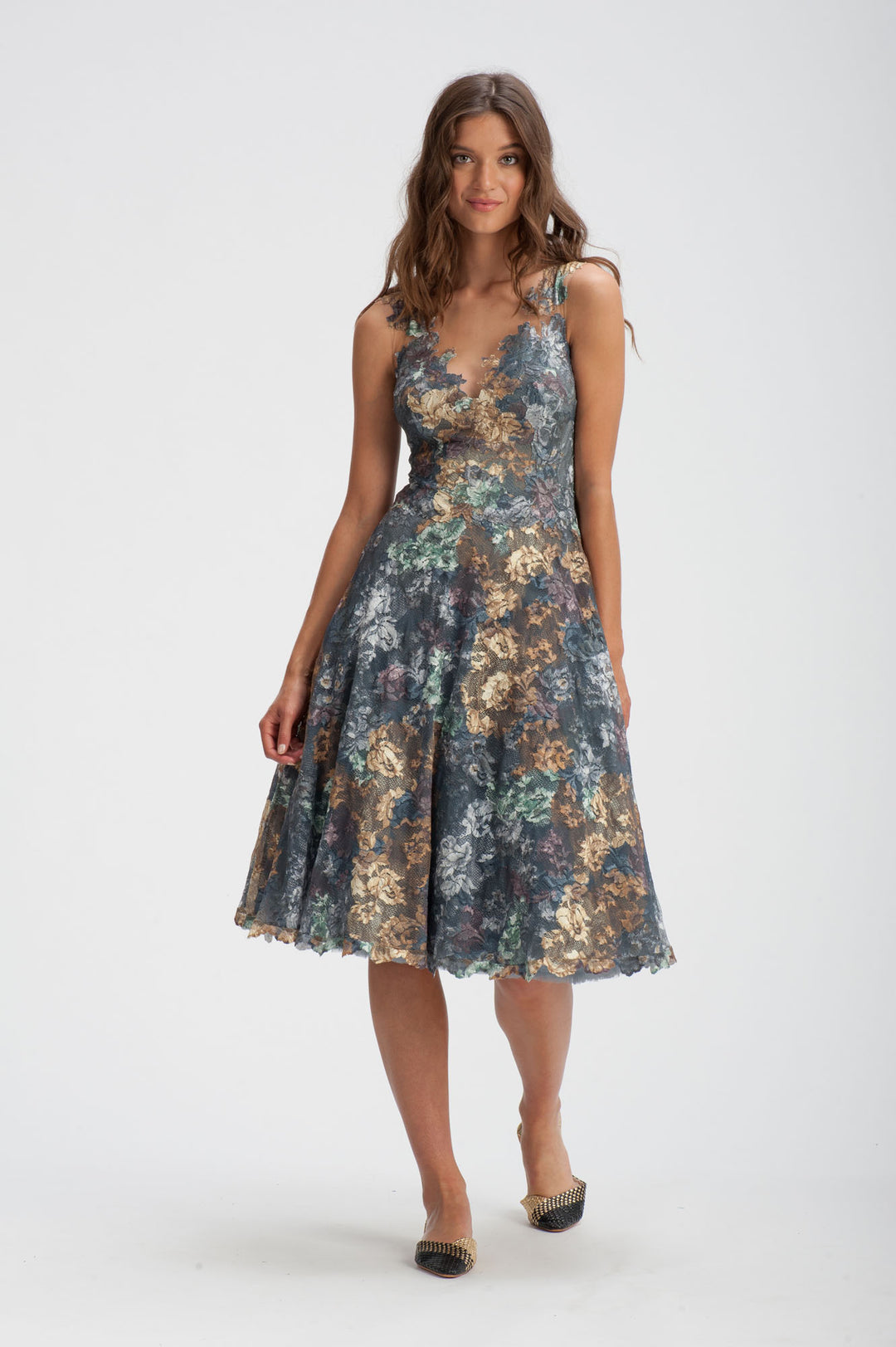 Printed Tutu Cocktail Dress-3