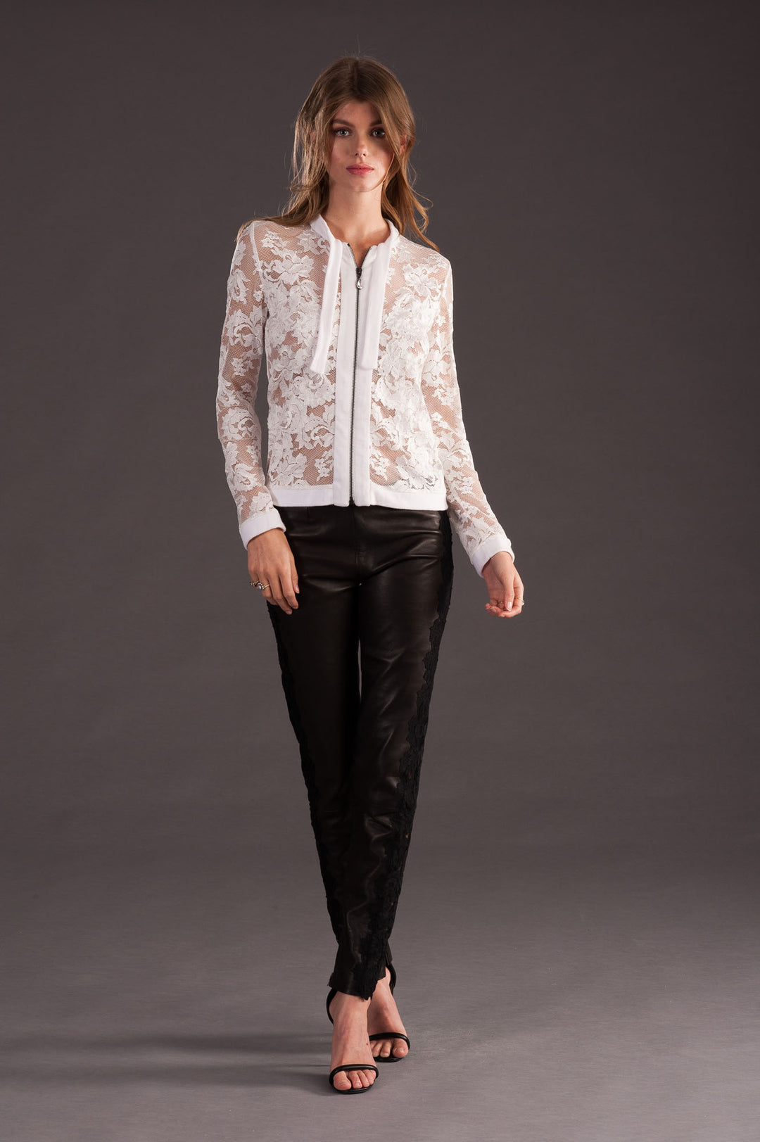 Lace & Cashmere Bomber-8