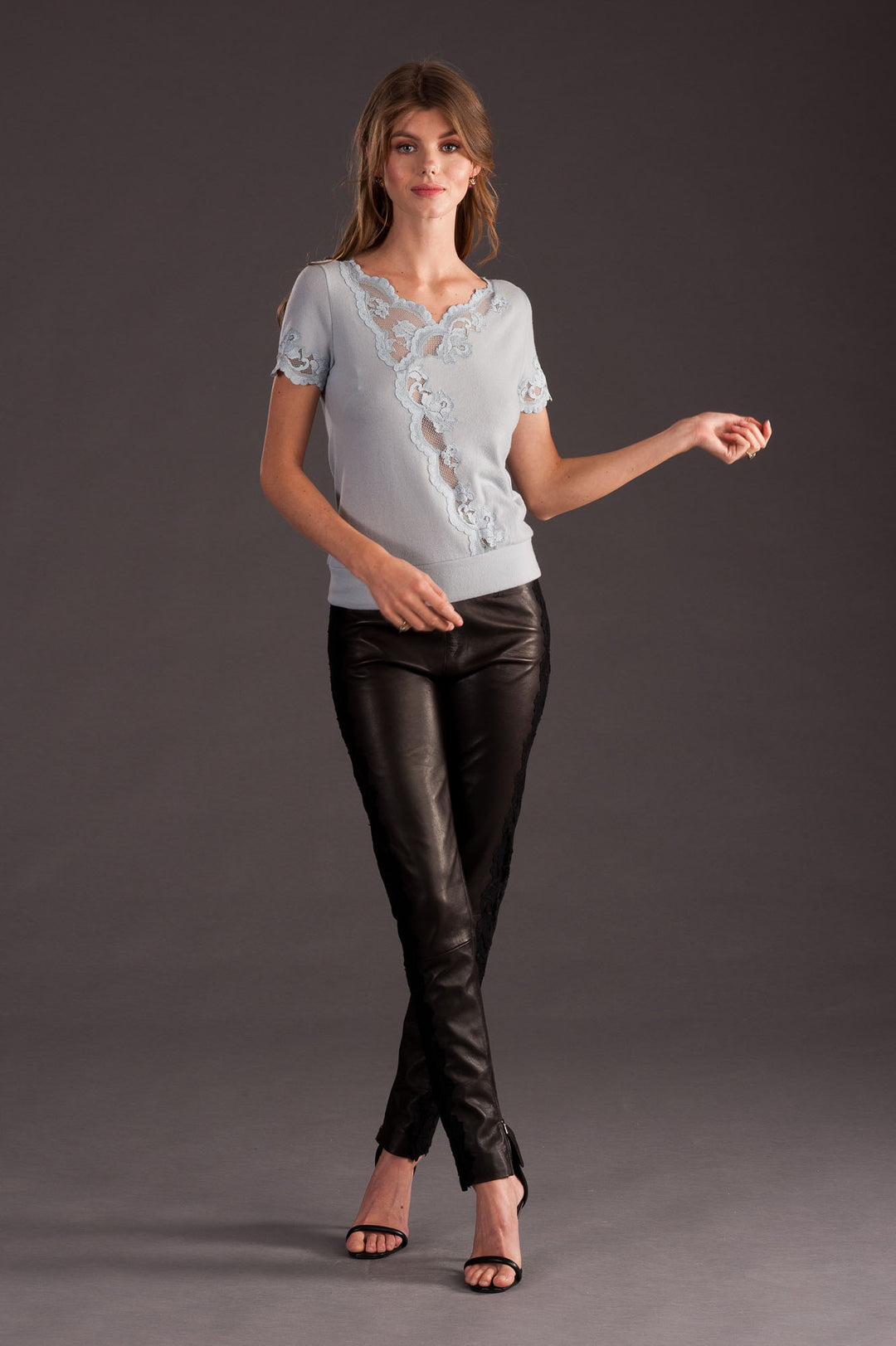 Light Blue Cashmere Top-2