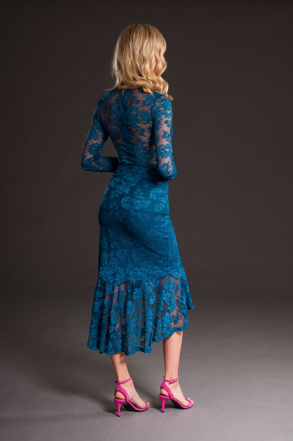 Blue Lace Skirt-1