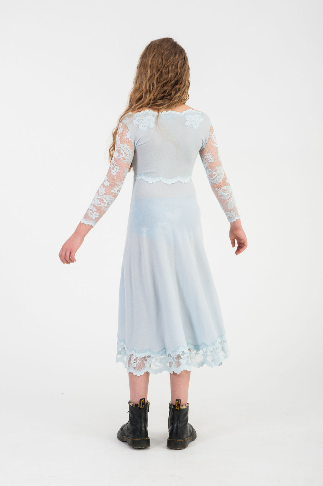 Cashmere & Lace Blue Dress-1