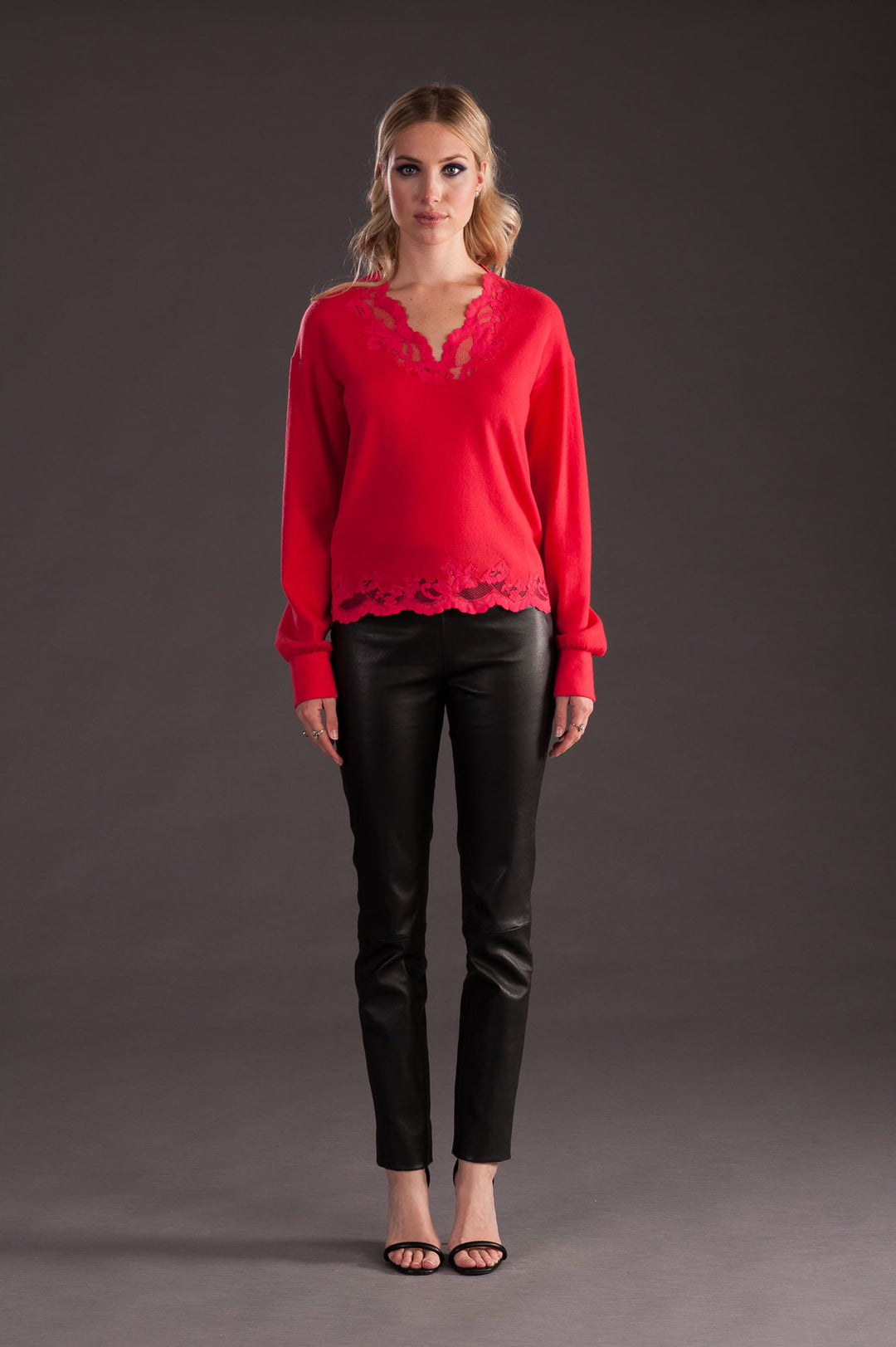 Red Cashmere Sweater-0