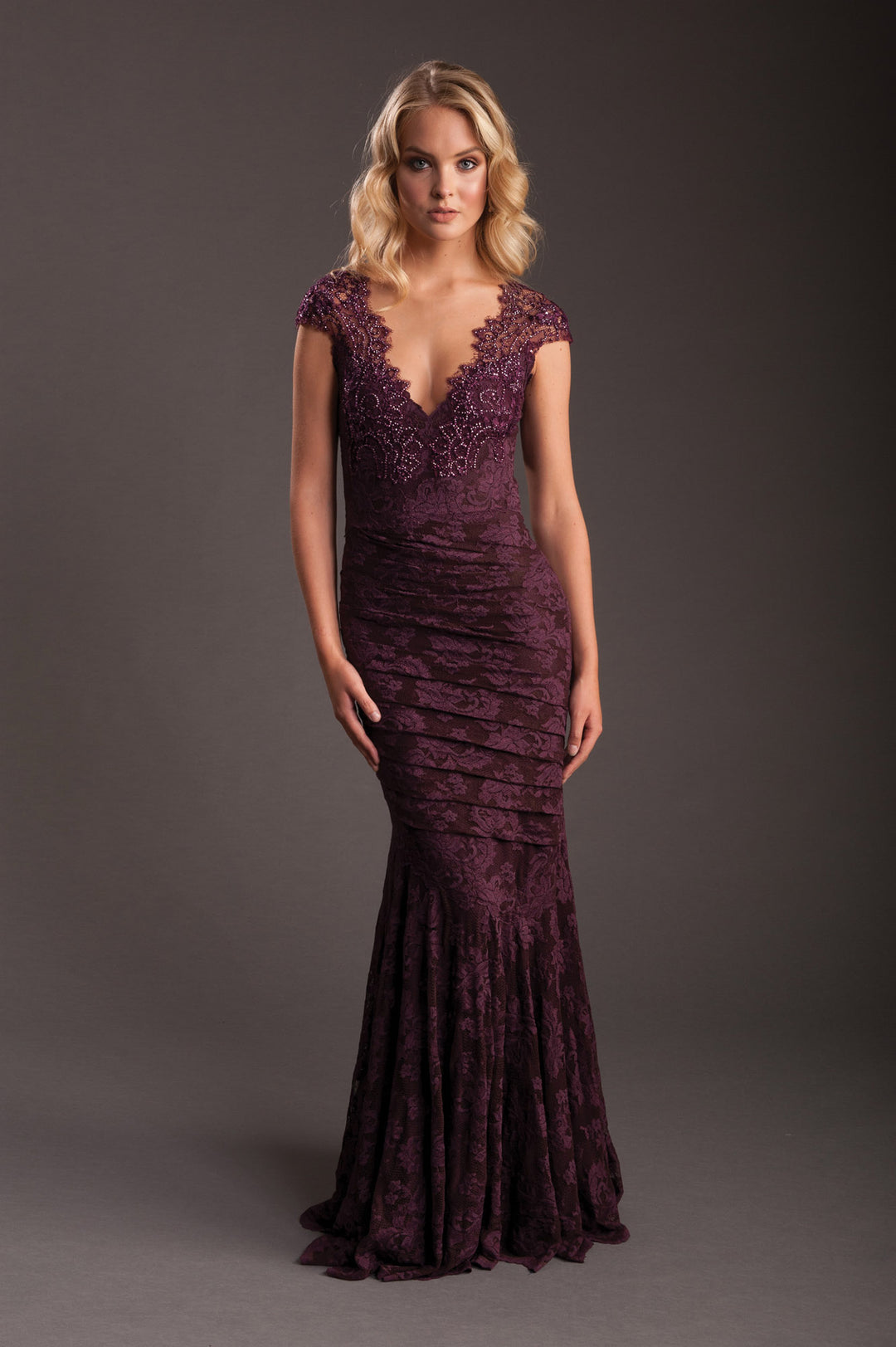 Port Gown with Deep Neckline-0