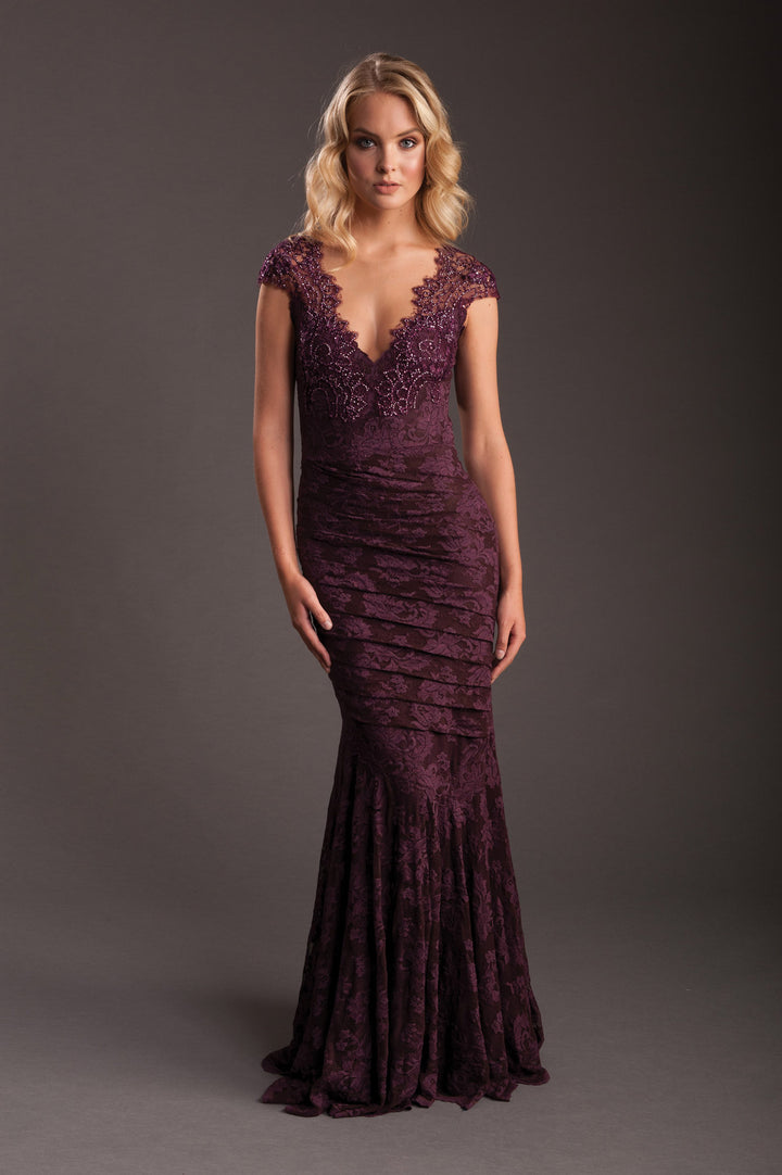Port Gown with Deep Neckline-0
