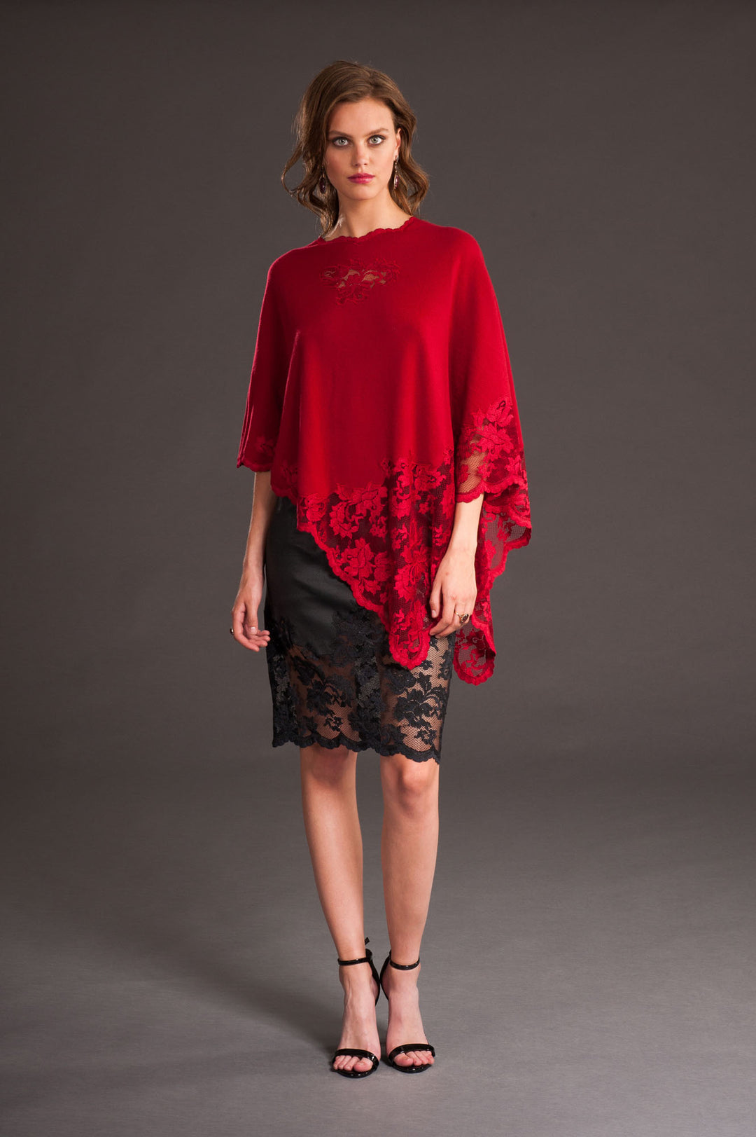 Red Cashmere Cape-0