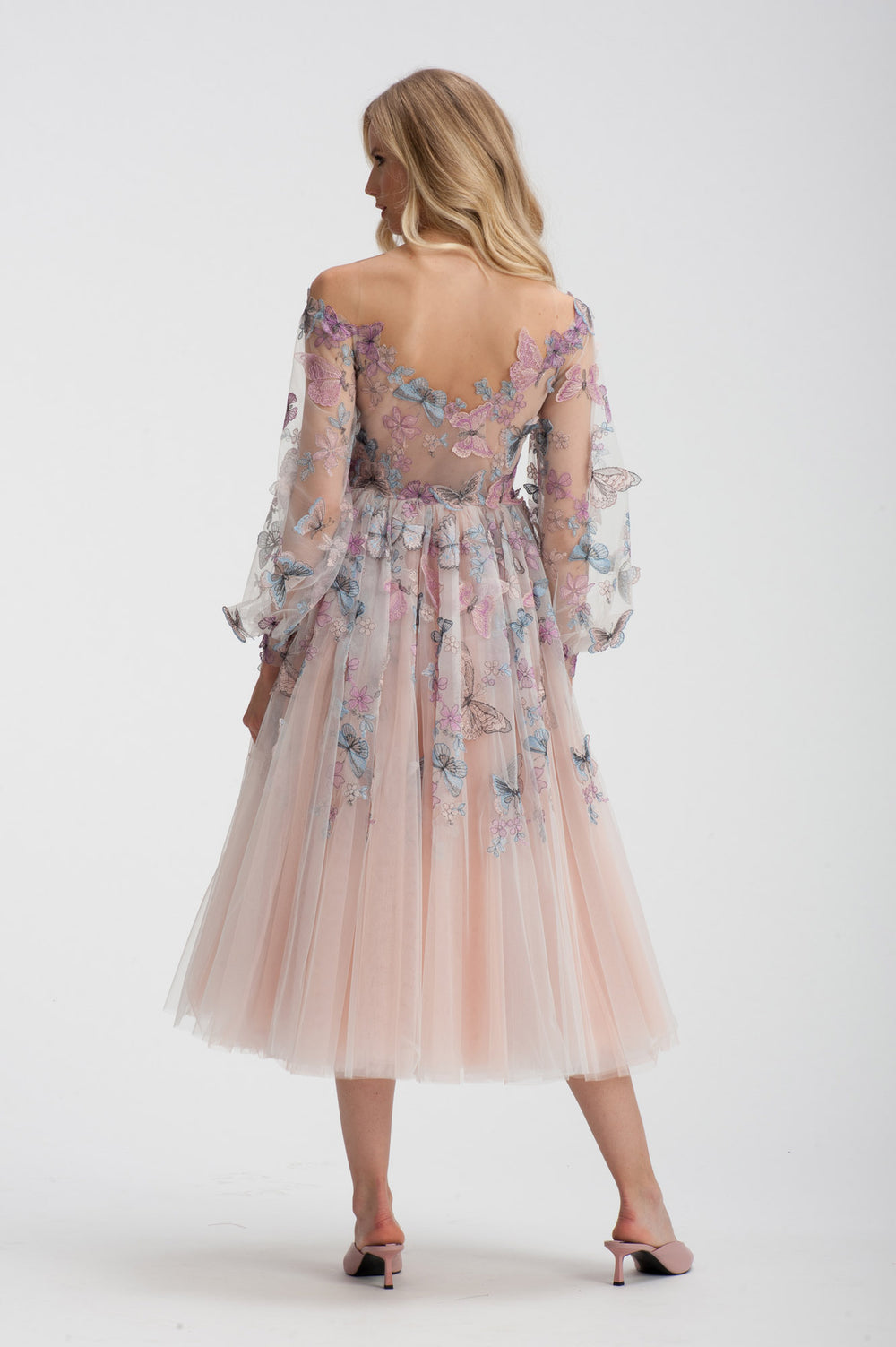 Butterflies Midi Dress-1