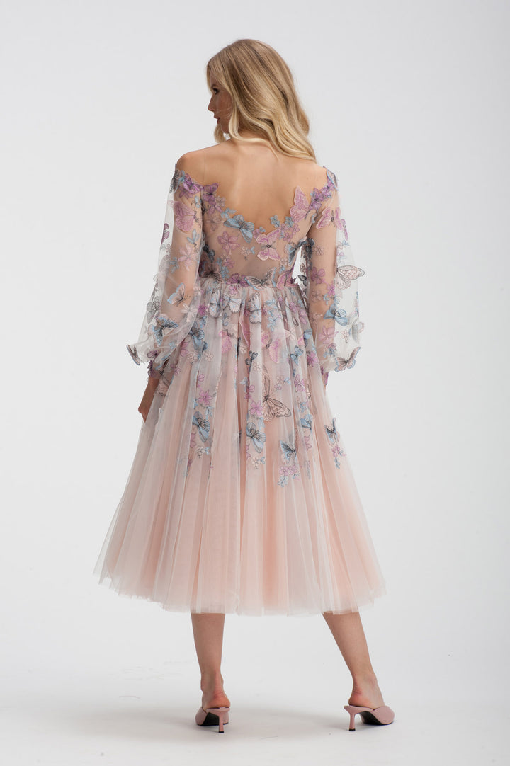 Butterflies Midi Dress-1