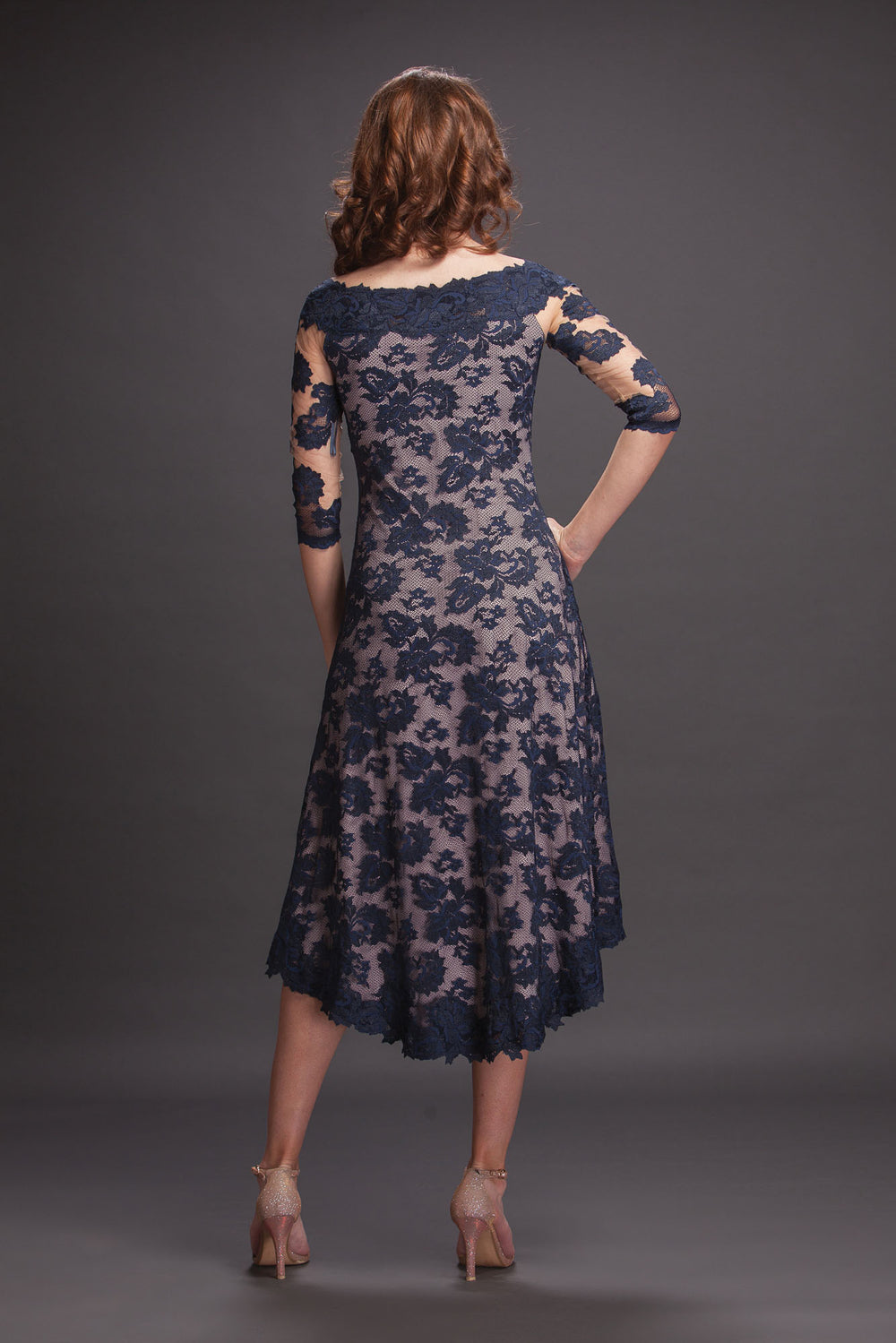 Midi Dress with trimming-1