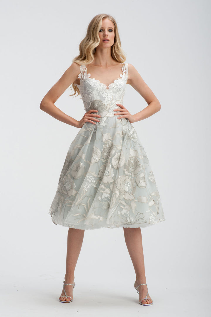 Mist A-Line Midi Dress-0