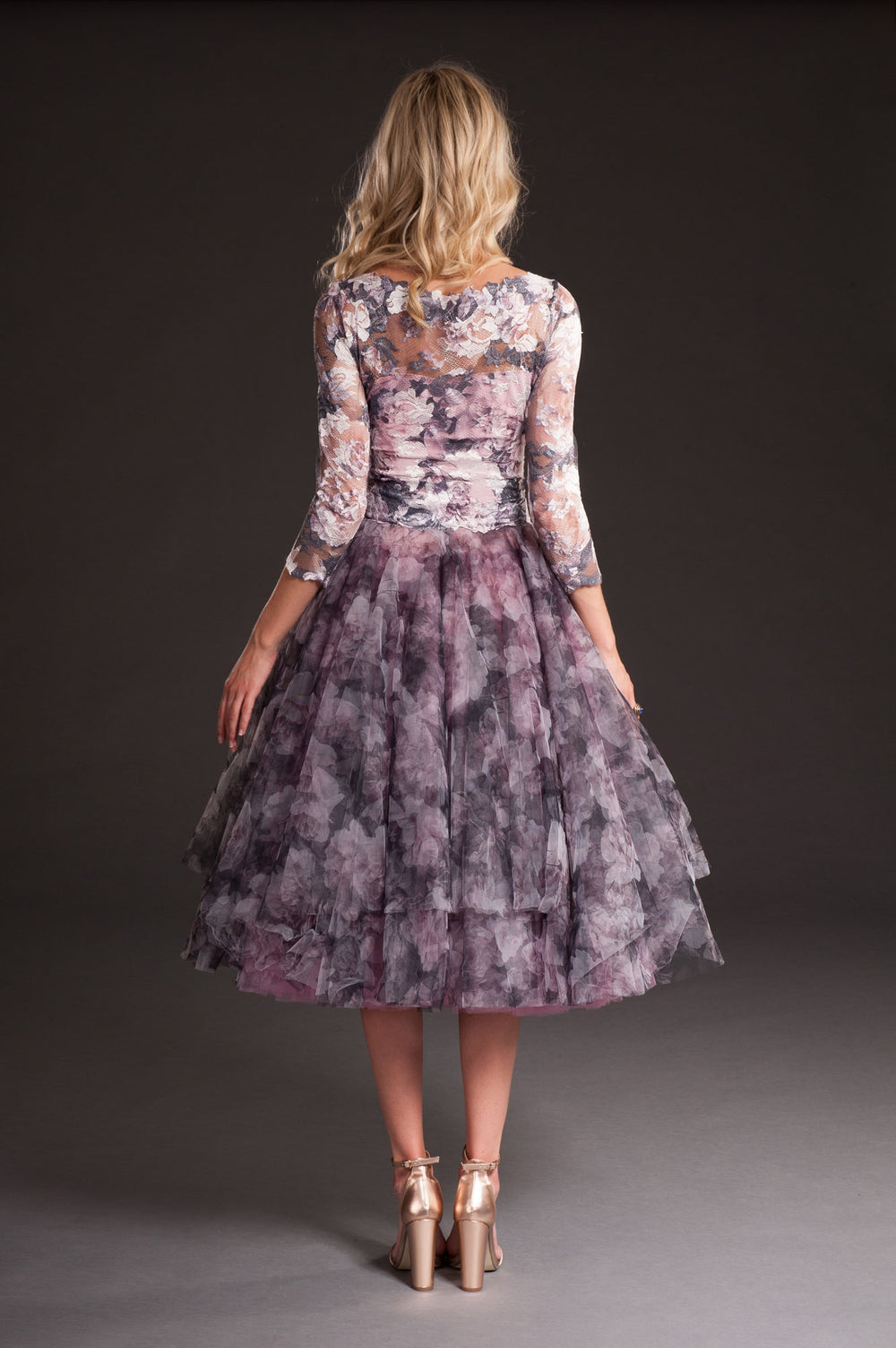 Beautiful Dress with layered skirt-1