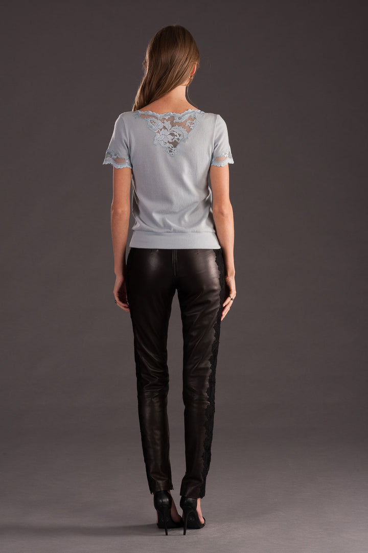 Light Blue Cashmere Top-4