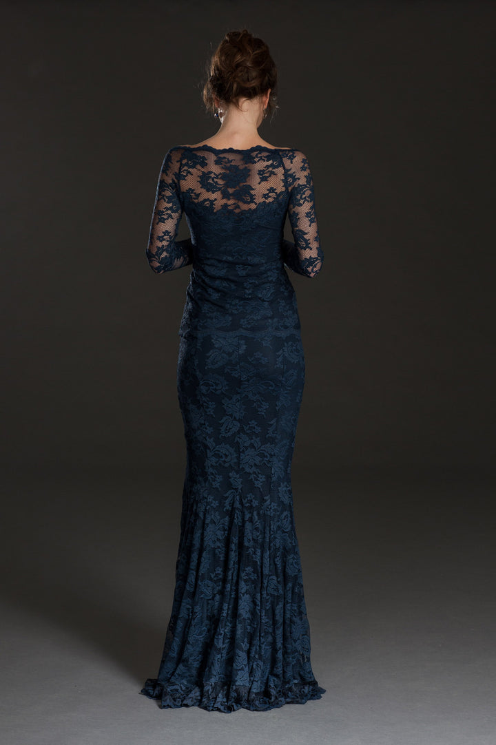 Thigh-high lace slit skirt-2