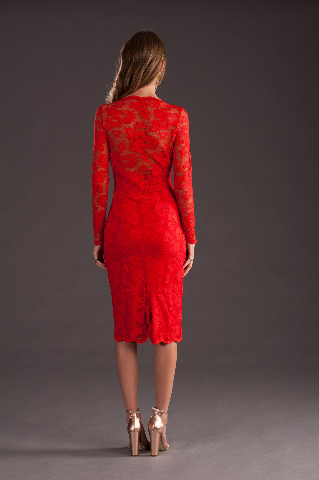 Red Cocktail Dress-2