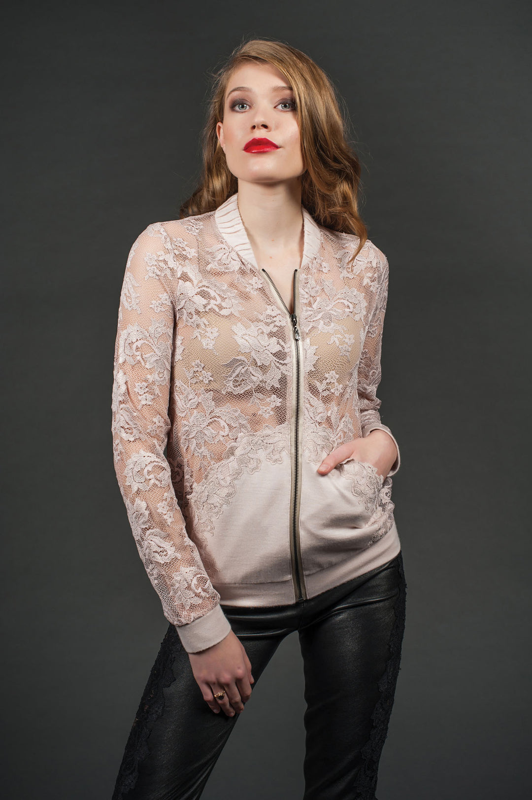 Nude Cashmere Bomber-1